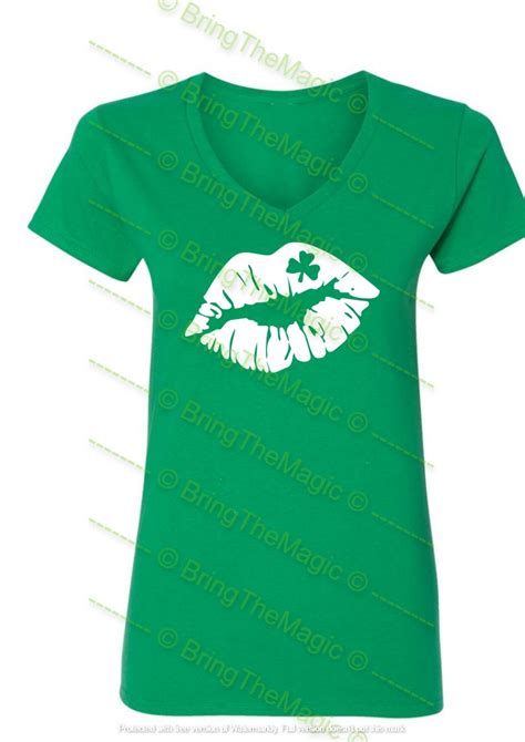 St Patricks Day Lips Shamrock Lips Svg Png Dxf Pdf Etsy