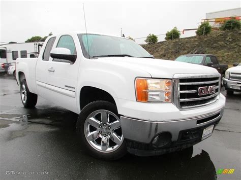 Summit White Gmc Sierra Sle Extended Cab X