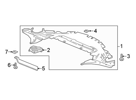 Chevrolet Equinox Radiator Support Splash Shield Front 84254377