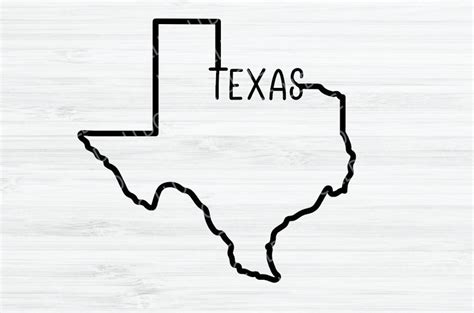 Texas Outline SVG. Texas Svg. Texas Vector File. Texas State Digital ...