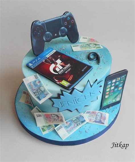 Playstation Game Phone Cake Decorated Cake By Jitkap CakesDecor