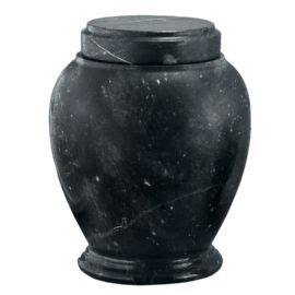 Black Marble Token Natural Stone Cremation Urn