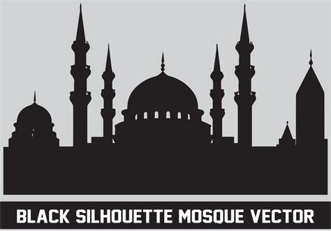 Mosque silhouette bundle white background 43196598 Vector Art at Vecteezy