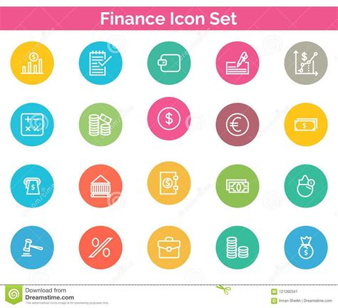 Ejemplo Determinado Del Vector Del Icono De Las Finanzas Ilustraci N