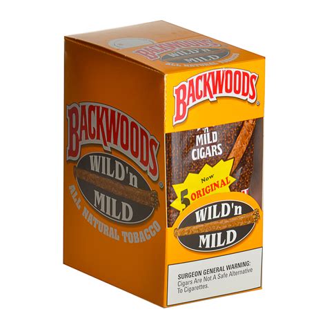 Backwoods Wild And Mild Original Cigars 8 Packs Of 5 Tobacco Stock