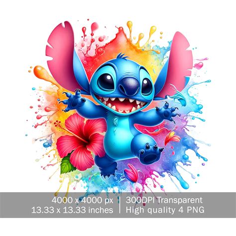 Png Stitch Splash And Watercolor Digital Design Png File For