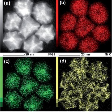 A Stem Haadf Image And Bd Eds Elemental Mapping Images Of The