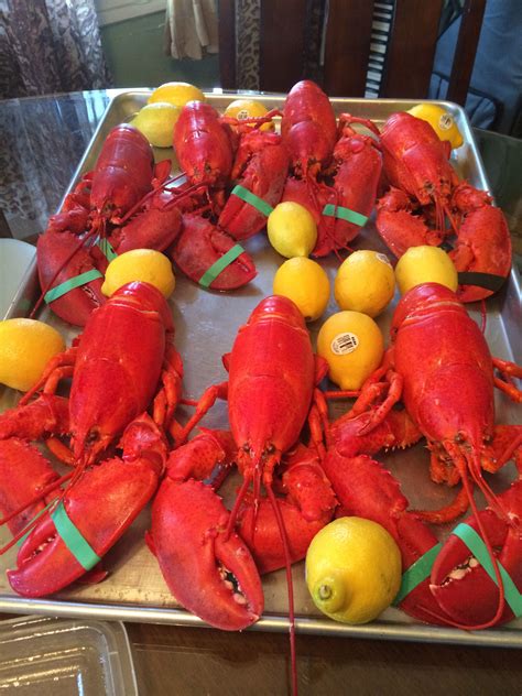 Lobsters And Lemons A Delicious Dinner