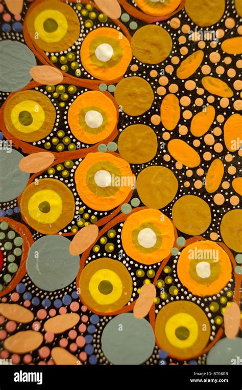 Arte aborigen australia pintura fotografías e imágenes de alta