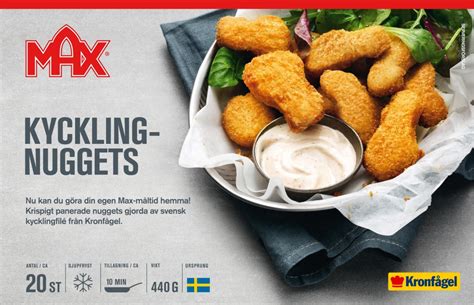 Köp BERGENDAHLS 1512 KRONFÅGEL KRONF KYCKLINGNUGGETS 440G