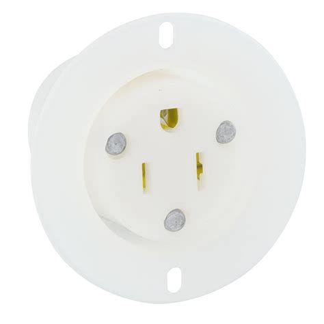 Leviton Volt Flanged Outlet Grounding Straight Blade