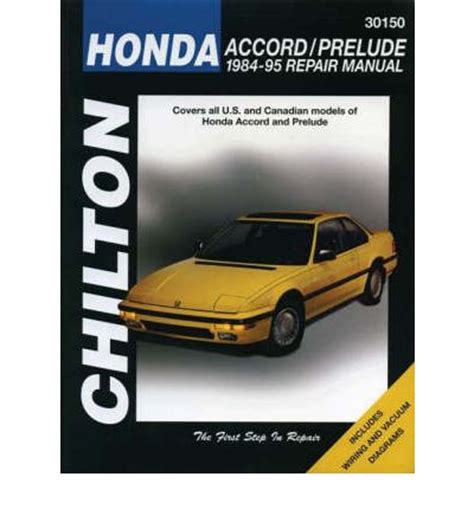 Honda Accord And Prelude Workshop Manual Australia Workshop