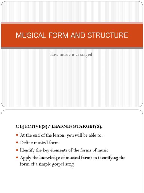 Musical Form and Structure | PDF | Refrain | Musical Forms