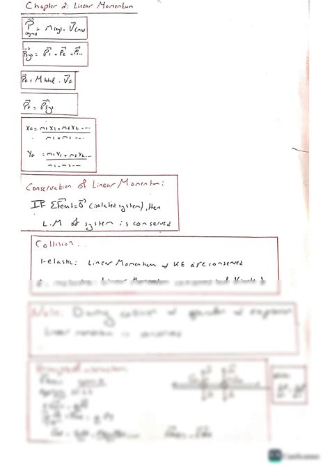 Solution Linear Momentum And Projectile Studypool