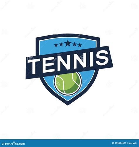 Tennis Sport Logo Icon Design Badge Template Stock Vector