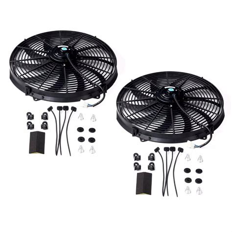 X Universal Slim Fan Push Pull Electric Radiator Cooling V Mount