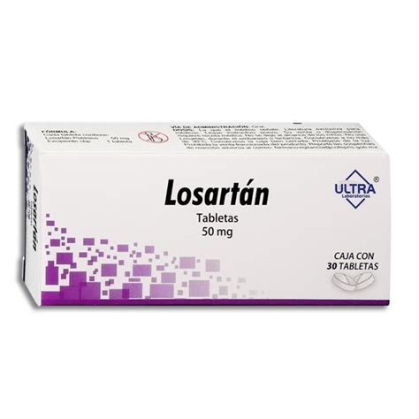 Losartan 50mg X 30 Tabletas Aliviomeds