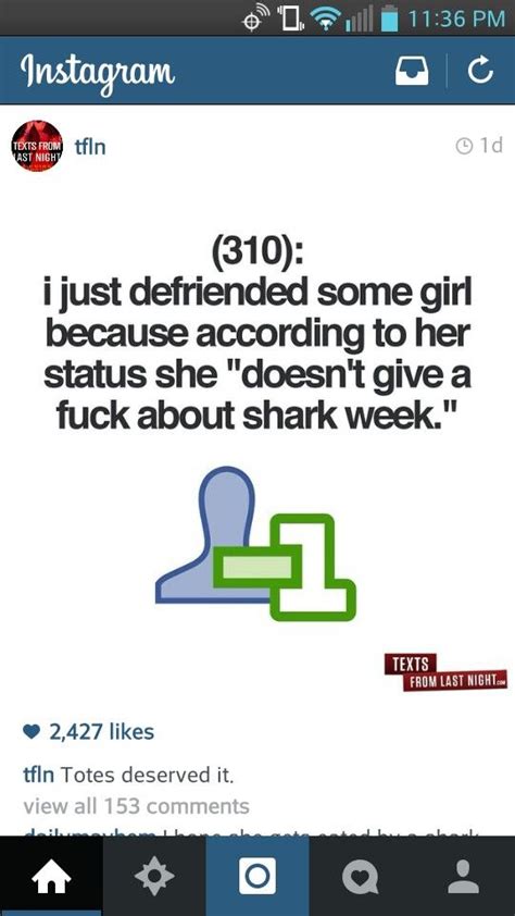 Shark Week Texts From Last Night Shark Week Texts