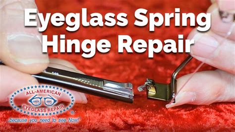 Broken Eyeglass Spring Hinges How They Are Repaired All American Eyeglass Repair