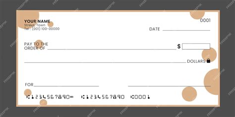 Premium Vector Cheque Chequebook Template Blank Bank Cheque For