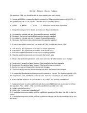 Econ 308 Midterm 1 Practice Problems Docx ECO 308 Midterm 1