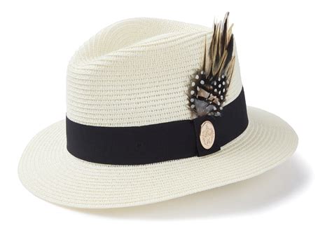 Hicks And Brown Aldeburgh Fedora Cream Black Band Gillandersie Town And Country Clothing