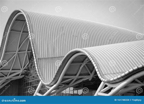 Roof Structure Curve Of Modern Architecture Stock Photo Image Of