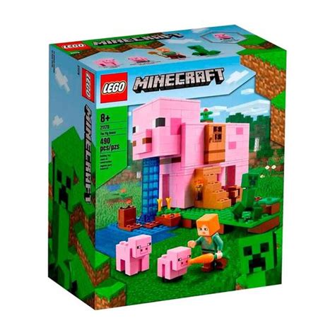 Lego Minecraft Casa Do Porco - Minecraft Lego A Casa do Porco - Brinquedos de Montar e Desmontar ...