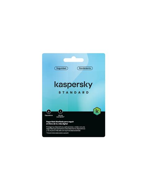 Kaspersky Standard Antivirus 5 dispositivos 1 año