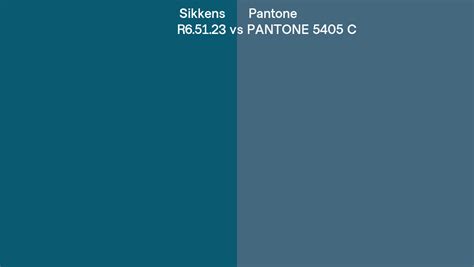 Sikkens R6 51 23 Vs Pantone 5405 C Side By Side Comparison