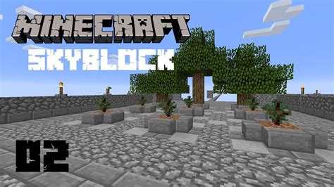 Minecraft Skyblock 02 Tree Farm YouTube