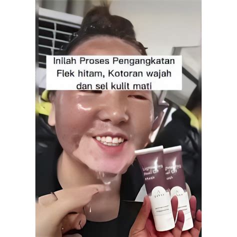 Jual ADERA LIGHTENING PEEL OFF MASK FLEK HITAM WITH CHOCOLATE DAN