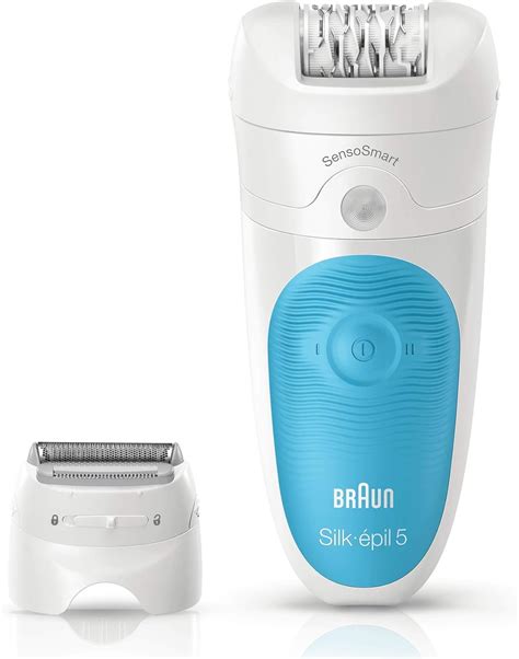 Braun Silk épil 5 5 890 SensoSmart Epilatore Donna Blu Senza Fili con