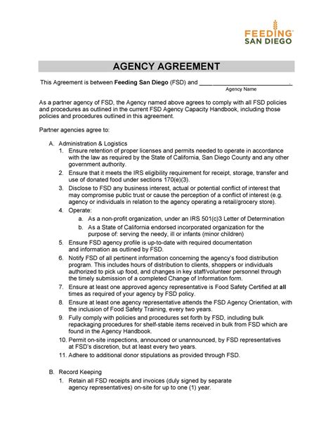 50 Free Agency Agreement Templates MS Word ᐅ TemplateLab