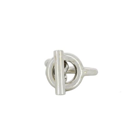 Bague Hermès Croisette GM en Argent