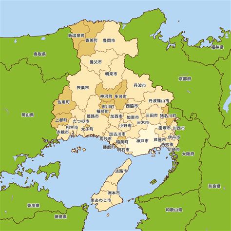 兵庫県の地図 Map It マップ・イット