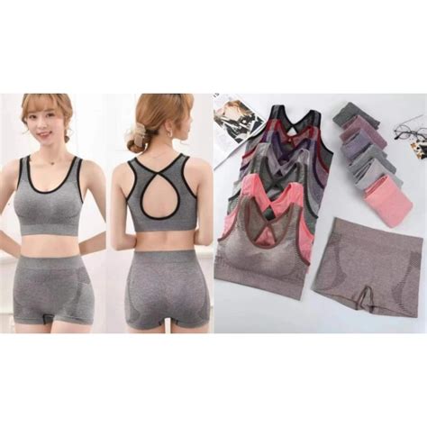 Uw2631779racerback Ladys Compression Tights Workout Sports Wear Yoga Set Shopee Philippines