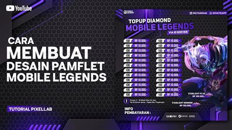 Cara Membuat Desain Pamflet Mobile Legends Keren Simpel Menggunakan