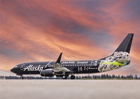 Alaska Airlines New Star Wars Themed Aircraft Takes To The Skies