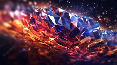 Fondo Facetas De Estilo Diamante Que Crean Un Patrón De Difracción