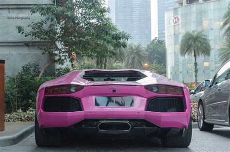 Lamborghini Aventador Finished in Bright Pink! - GTspirit