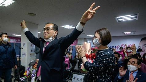 North Korean Defector Becomes First To Win South Korea Parliamentary Seat Bbc News