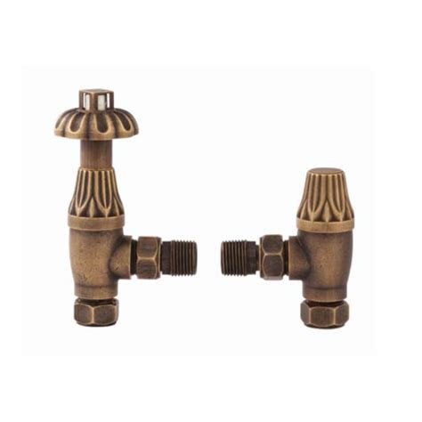 Redroom Traditonal Thermostatic Radiator Valve Pack Brass