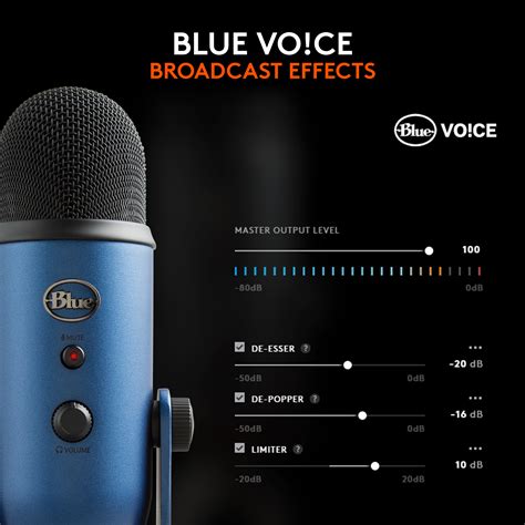 Blue Microphones Blue Yeti Professional Multi-Pattern USB Condenser Microphone 988-000499/988 ...