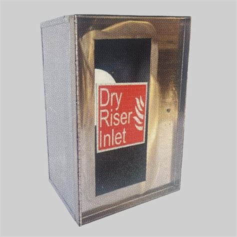 Dry Riser Surface Mounted Inlet Cabinet Stainless Steel Finish