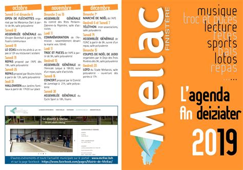 Calaméo L agenda 2019 Mellac