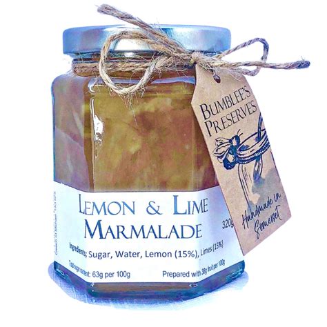 Lemon Lime Marmalade Somerset Preserves Bumblee S Preserves