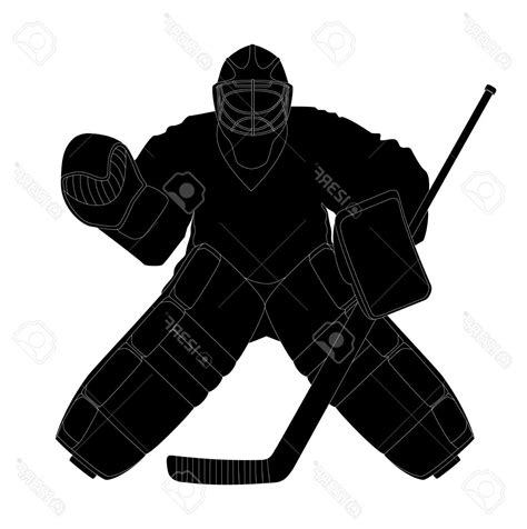 Hockey Goalie Silhouette at GetDrawings | Free download