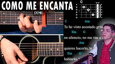 Como Me Encanta Kevin Kaarl Guitarra Tutorial Demo Acordes Youtube