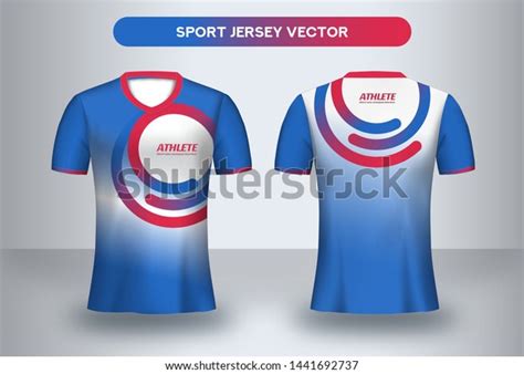 Football Jersey Design Template Corporate Design Stock Vector Royalty